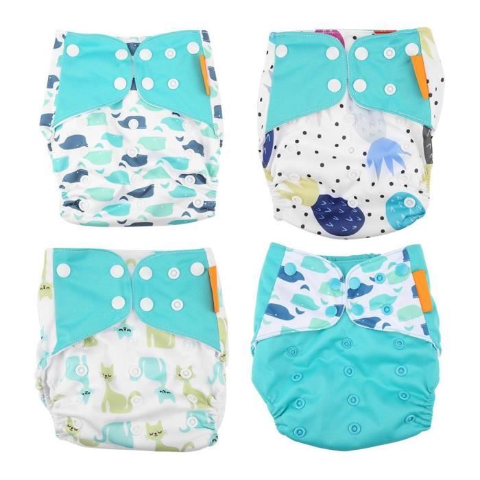 Surcouche Culotte 4 Pcs Ensemble Bebe Tissu Couche Culotte Lavable Reutilisable Nouveau Ne Nappe Housse Taille Reglable E Che Cdiscount Puericulture Eveil Bebe