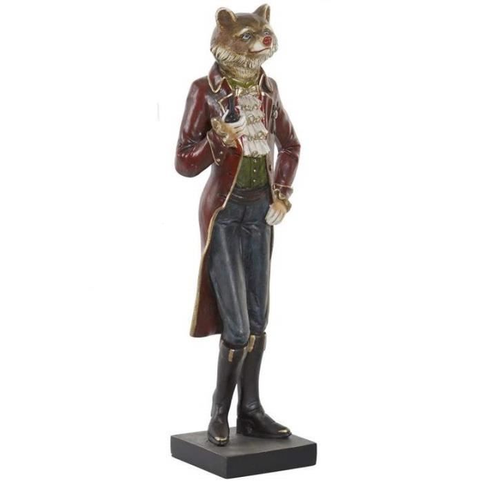 Statuette Figurine Animal Renard Napoleon Deco Habille 35 Cm Achat Vente Statue Statuette Cdiscount