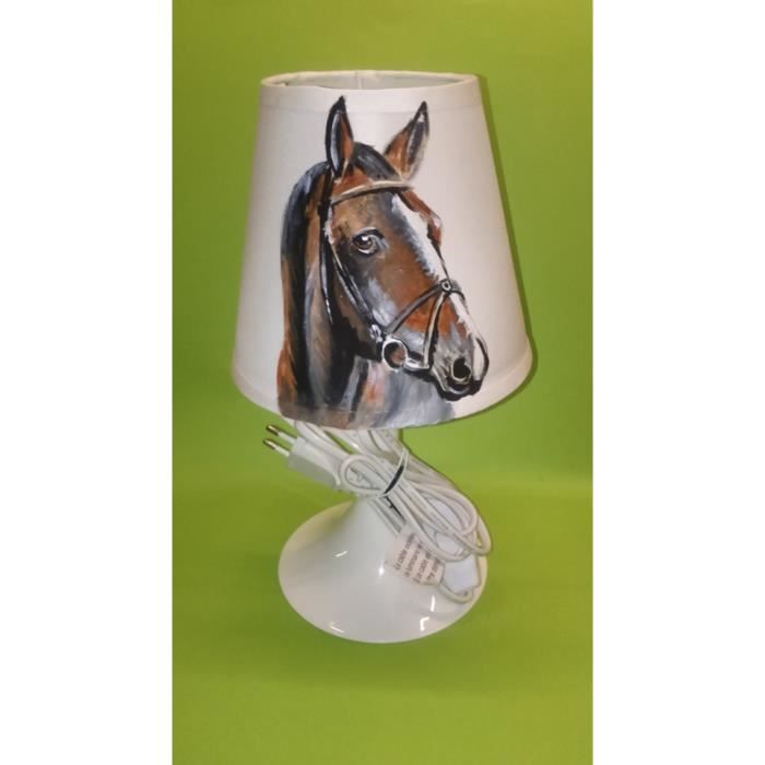 Lampe De Chevet Rottweiler Chien - CREACAT EB053 - Céramique Peinte à La Main
