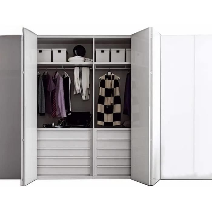 Kit de quincaillerie porte coulissante pour meubles avec ouverture à