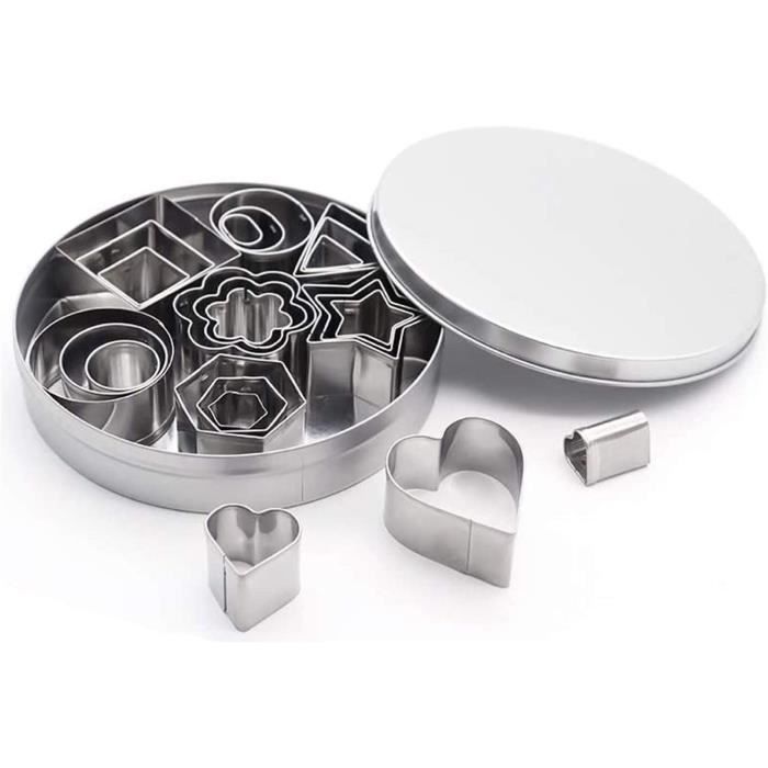 Emporte-pièces Ronds Tailles Marquées Lot De 12 Emporte-pièces Ronds Acier Inox 18/8 - Taille 2,5 à 9,9 Cm - Qualité Professionnelle Ustensiles Cuisine Professionnels