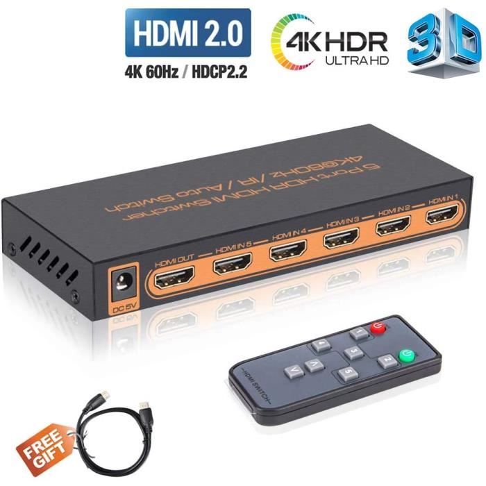 Multiprise HDMI, Aluminum Switch HDMI 3 Entrée vers 1 avec