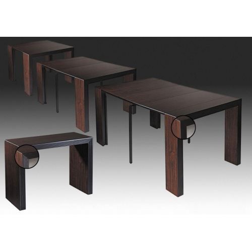 Table Console Extensible 3 Rallonges Wenge Myna Achat Vente