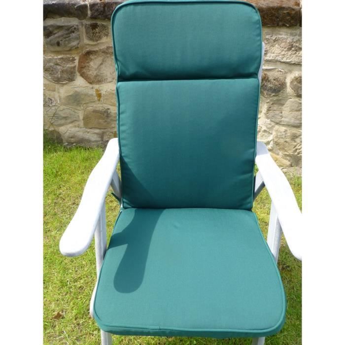 Ext/érieur Imperm/éable Chaise Coussin de si/ège pliable en mousse Camp garden-green
