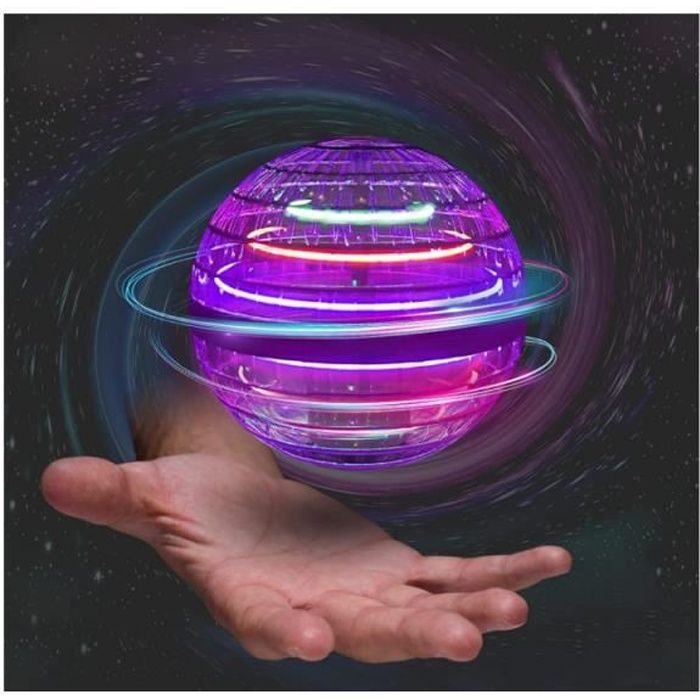 Boule Volante Lumineuse Lovchil - Drone Mini Contrôlé à La Main, LED RGB, Recharge USB - Pour Enfants 6-12 Ans