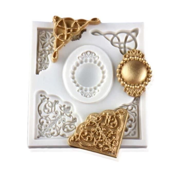 Dentelle Europeenne En Relief Silicone Moule Bricolage Fondant