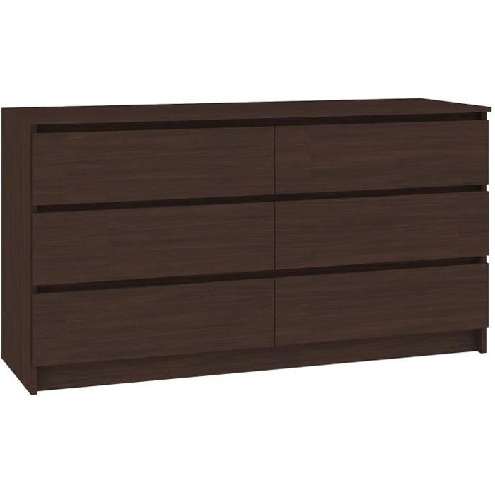 Cupid Commode Contemporaine Chambre Salon Bureau 160x77x40 Cm 6 Tiroirs Coulissants Dressing Chiffonier Moderne Wenge Achat Vente Commode De Chambre Cupid Commode Contemporaine Cdiscount