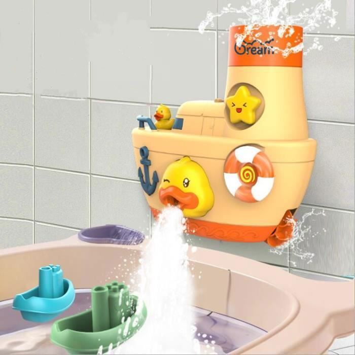 LinStyle Jouets de Bain 4 Pièce, Jeux de Bain pour Enfants 1 2 3 4 Ans,  Jouets Flottants, Jeux d'eau,Jouet Bebe Salle de  Bain/Baignoire/Piscine/Douche, Jouet Cadeau pour Garcon Fille : :  Jeux