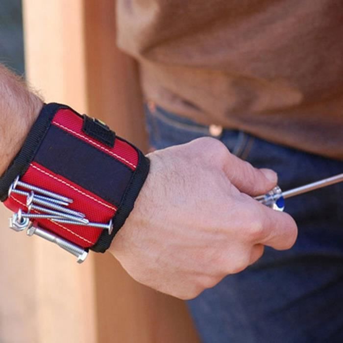 Bracelet Magnetique Aimant Porte Outils Vis Clous Bricolage 38*9cm Tissus Oxford Bracelet Magnetique Aimant Porte Outils Vis Clous Bricolage 38*9cm Tissus Oxford