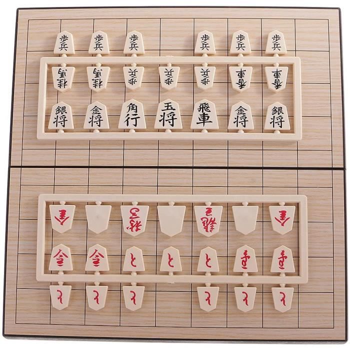 Shogi d'échecs japonais magnétique avec jeux de société magnétiques 
