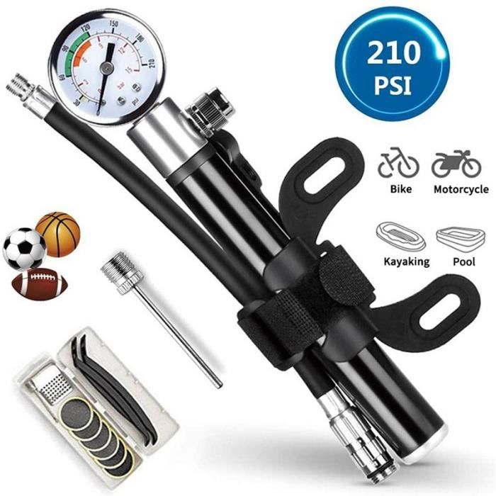 Gonfleur Rechargeable Vélo Voiture Mini Pompe à Air Portable Pour Pneus, Pour Voiture, Avec Fil En Acier, éclairage LED, 12V Compresseur à Air