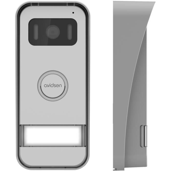 Visiophone filaire 7 - AVIDSEN - 112291 - Effet miroir avec ouverture de portail