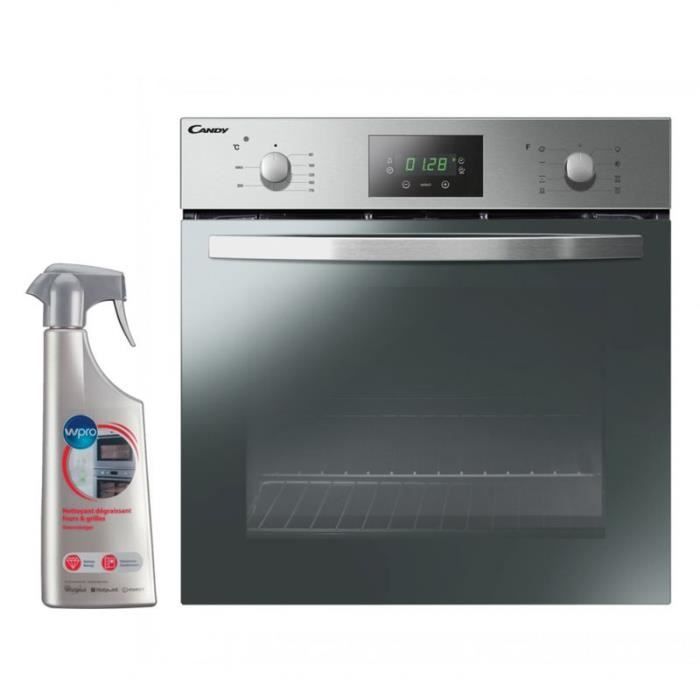 CANDY FOUR CATALYSE encastrable inox 65L Multifonction Tournebroche