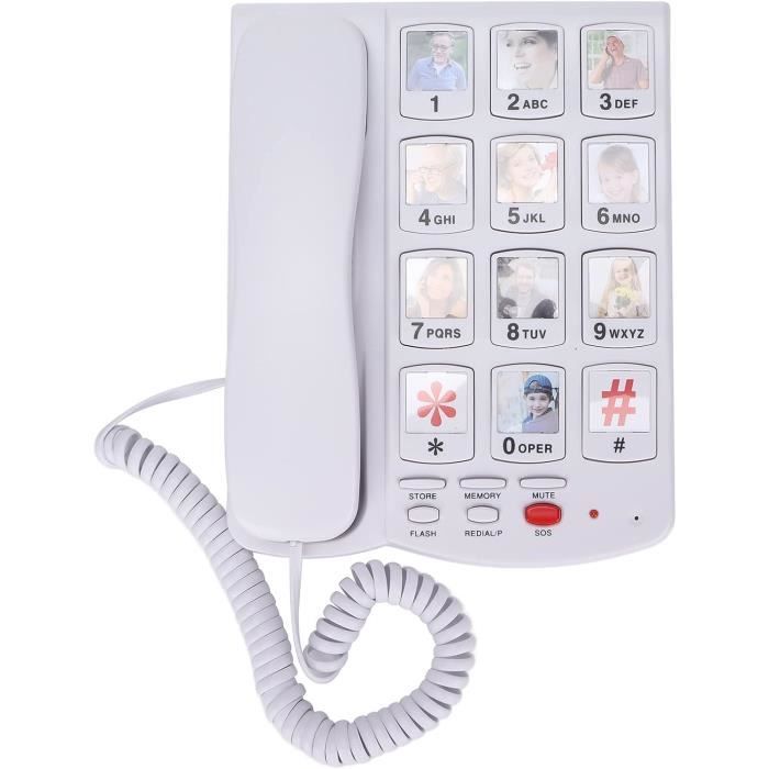 Sonnette Lumineuse Pour Téléphone Fixe | Amplificateur Sonore Du Téléphone Avec Flash | Lumière