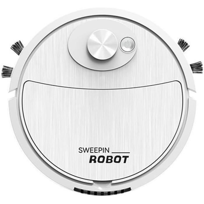 Aspirateur Robot Mince Et Silencieux - 3 Modes, Autonomie 50 Min - Idéal Pour Poils D'Animaux, Tapis Et Sols Durs