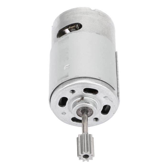 Rs550 Micro Moteur Haute Vitesse Moteur éLectrique De Voiture pour Enfants Moto Vitesse Moteur Poussette Accessoires avec TêTe D'Engrenage 2pcs (12V550-15000 RPM