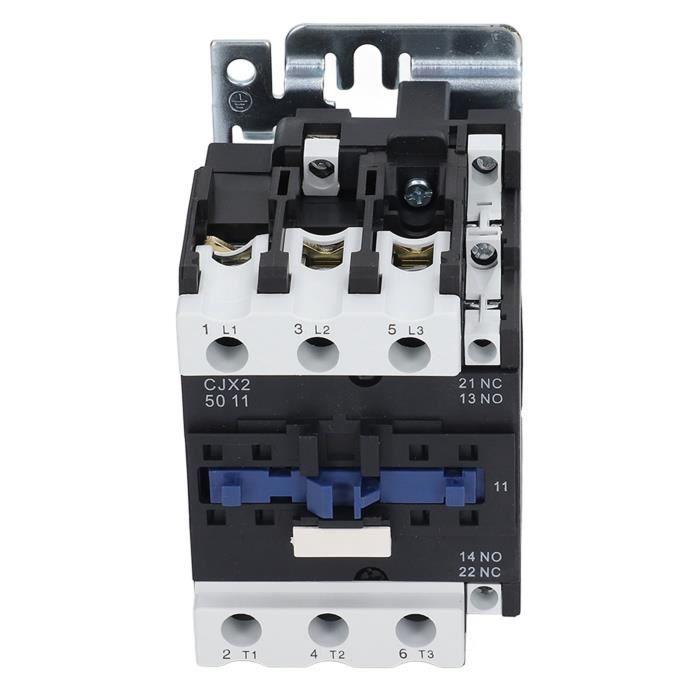 Wengart Contacteur AC Domestique WCT-50, AC24V 50A, 1NO1NC, Contrôle De Puissance Irréprochable Et Fonctions De Sécurité Exceptionnelles