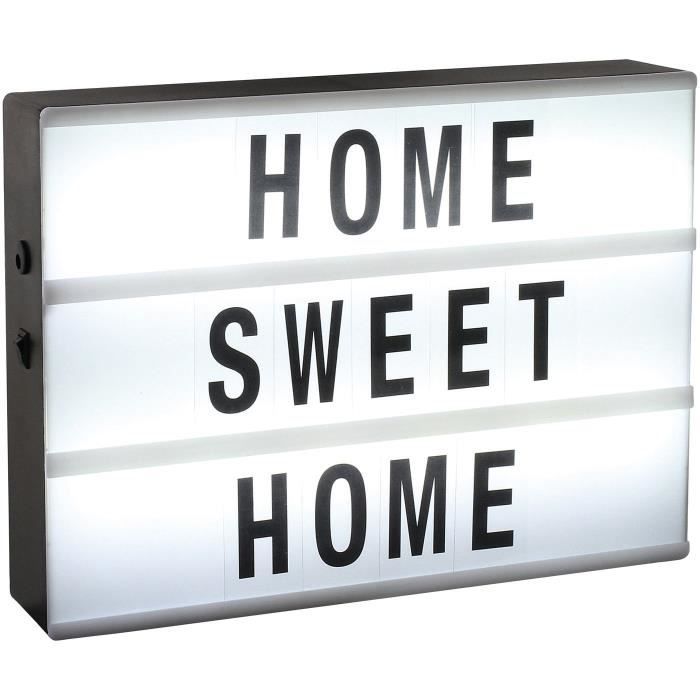 livoo boite lumineuse a messages 85 lettres et symboles 12 led cdiscount beaux arts et loisirs creatifs