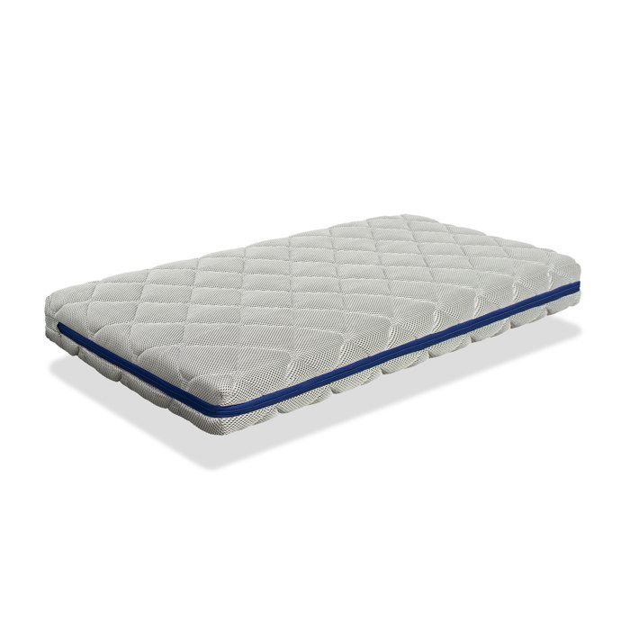 DORMALIT Matelas pour lit b&eacute;b&eacute; 60x120 AQUA BREATHAIR - 11 CM - Noyau 100% Lavable respirant &eacute;cologique et recyclabl 