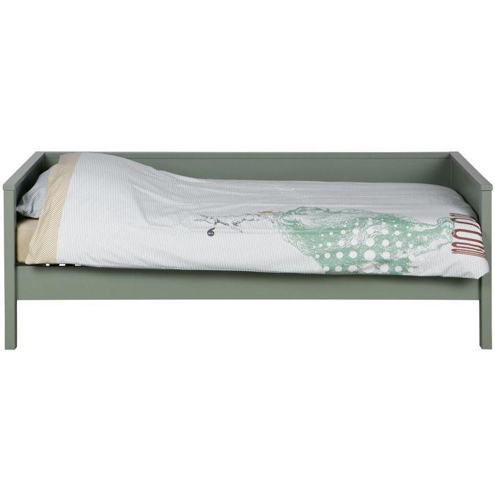 Sommier Fagot 90x200 Cadre De Lit Banquette En Pin Massif 90x200 Nikki Couleur Vert