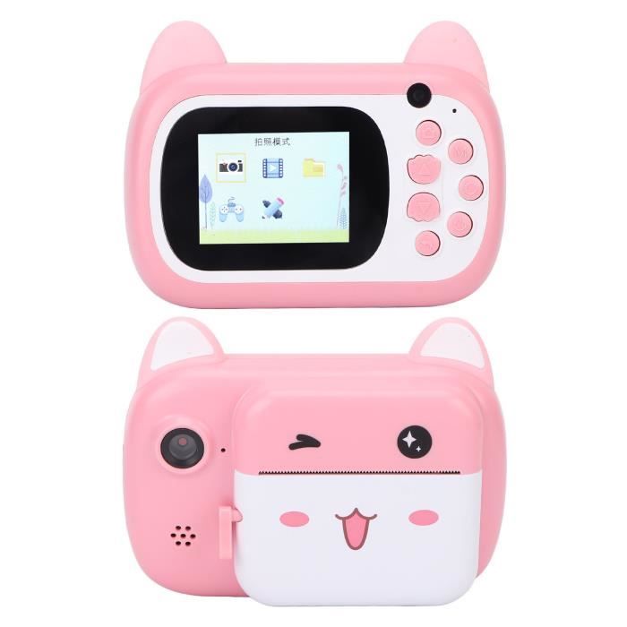 Appareil Photo Instantané Enfants,1080P HD 48MP Mode Selfie et Video,Bleu | avec 32GB Carte,3 Rouleaux de Papier d'impression & Étui Protection en Silicone Unicorn,Cadeaux de Noël pour Garçon 3-14 Ans