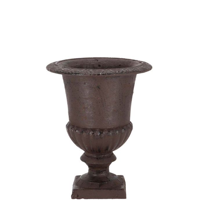 Vase Médicis - ESSCHERT DESIGN - 25 cm - Fonte - Marron