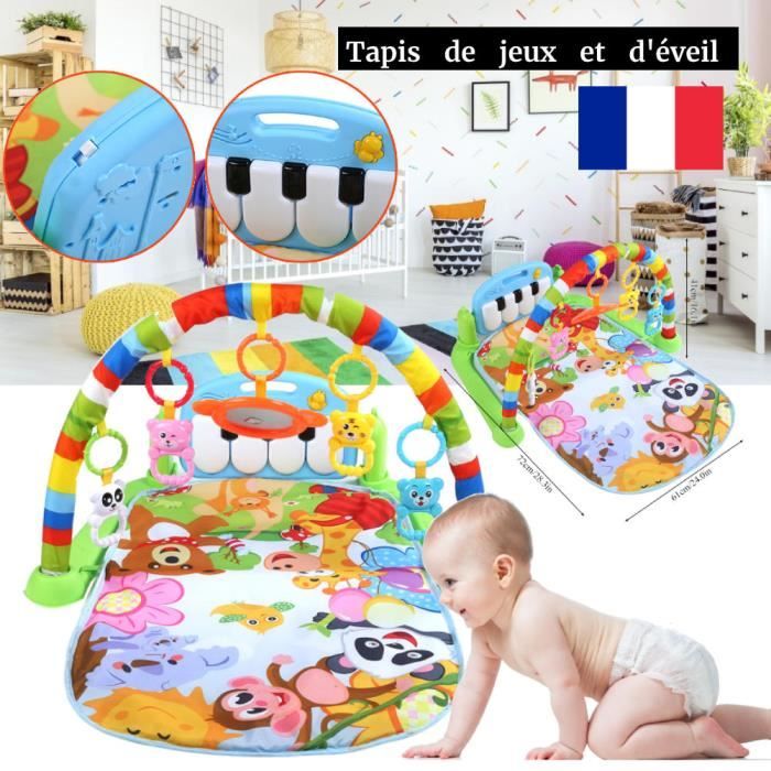 72 61 Cm Tapis D Eveil De Jeux Pour Bebe 0 18 Mois Amovibles Educatif Mil9 Cdiscount Puericulture Eveil Bebe
