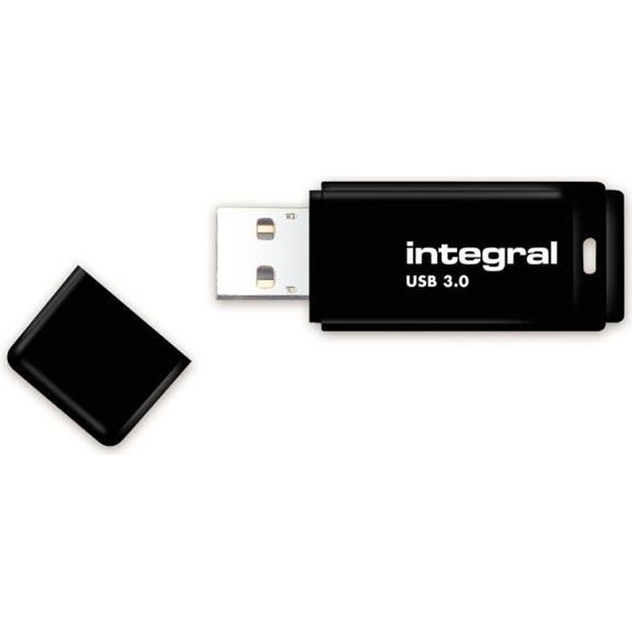 INTEGRAL - Clé USB - 64 Go - USB 3.0 - Noir