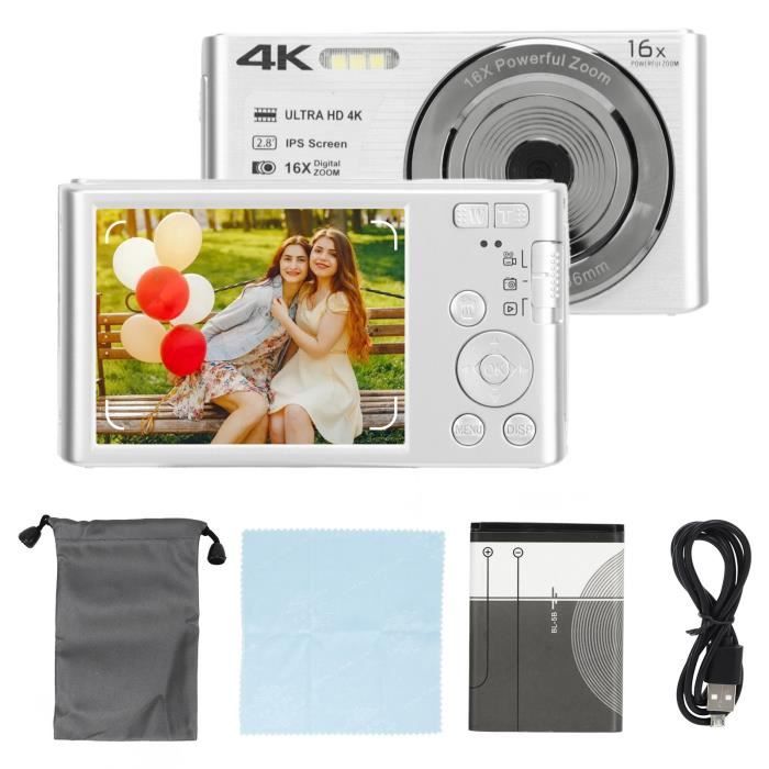 Appareil Photo Compact Numérique 16x Zoom 4K 48MP - Neuf Sous Blister - Marque Générique