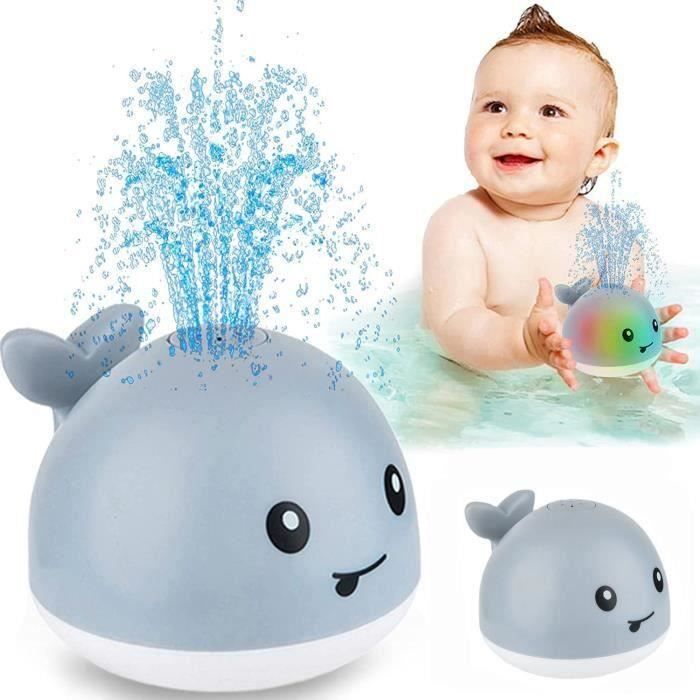 Jouet de bain pour bébé - Jouet à eau avec lumière - KEXIMIXUE - Gris -  Pour 3 ans et plus