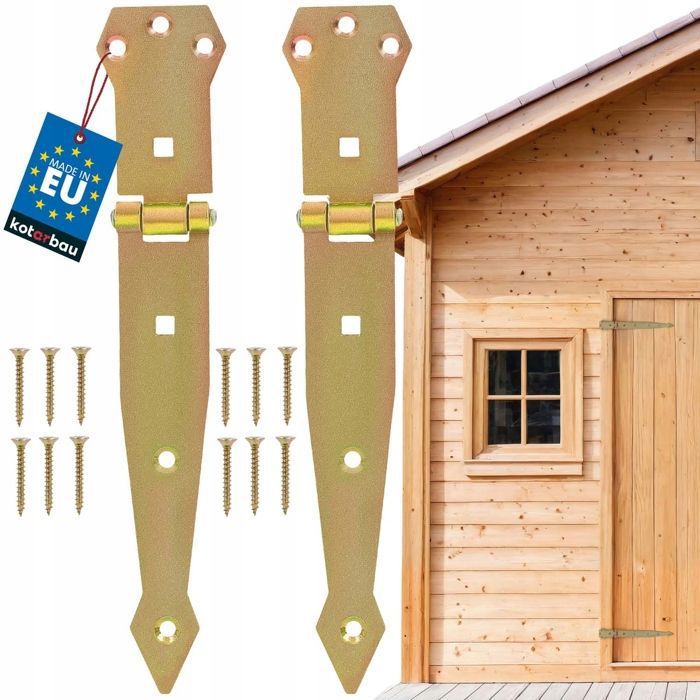Lot De 4 Charnières De Porte Résistantes à Souder - Acier Noir, Capacité 500 Kg