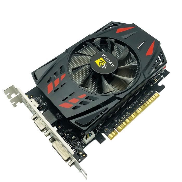 Syfinee Carte Graphique Vid/éo de Jeu 4GB GDDR5 128Bit avec Double Ventilateur de Refroidissement pour Ordinateur