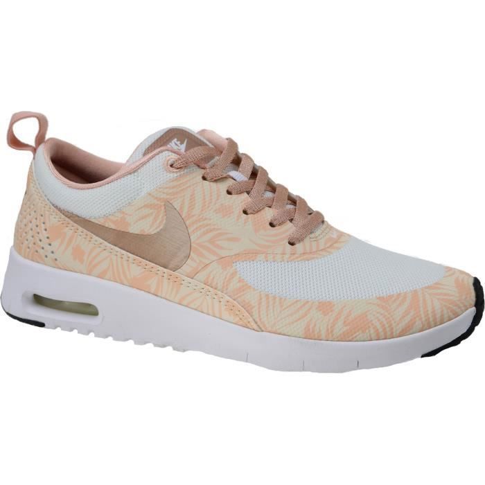 Baskets Enfant - NIKE - Air Max Thea Print - Lacets - Textile - Beige