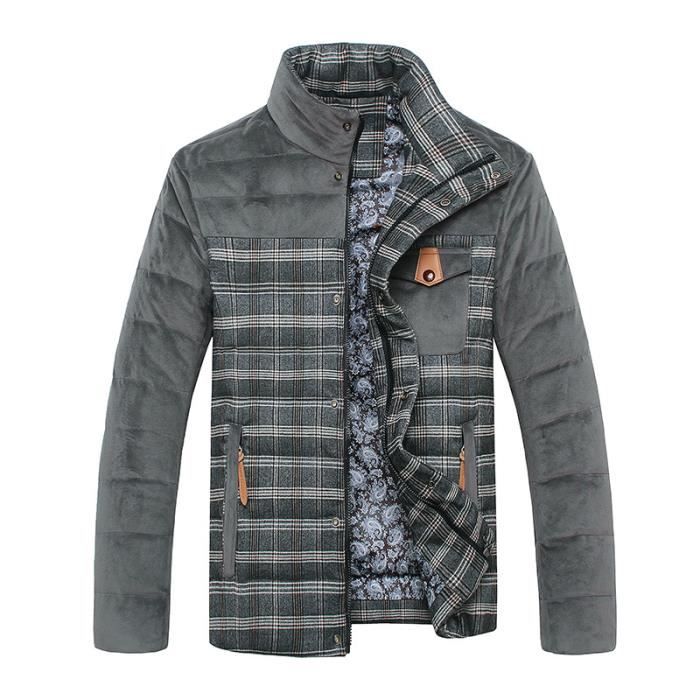 Doudoune a shop carreaux homme