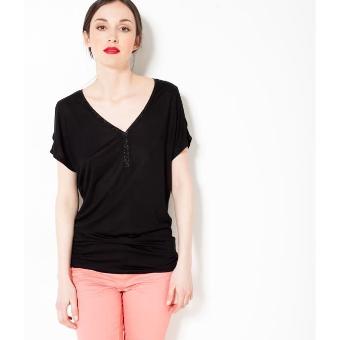 Camaïeu - T-shirt femme épaules dénudées - TOPEN NOIR - Cdiscount  Prêt-à-Porter