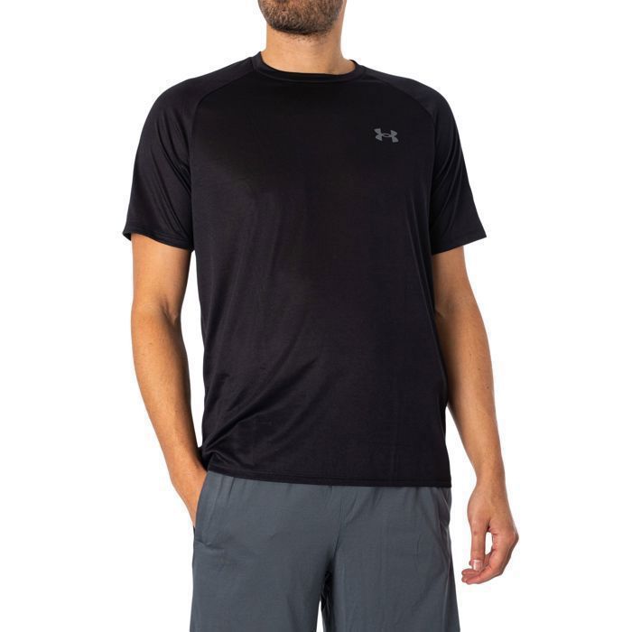 Tee-shirt Fitness UNDER ARMOUR TECH Noir Manches