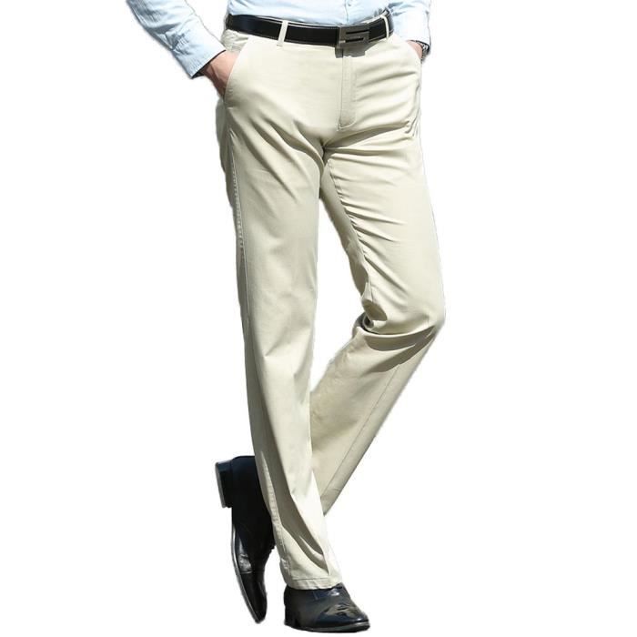 Pantalon Homme Chino Regular Fit Stretch Casual Pantalon Business