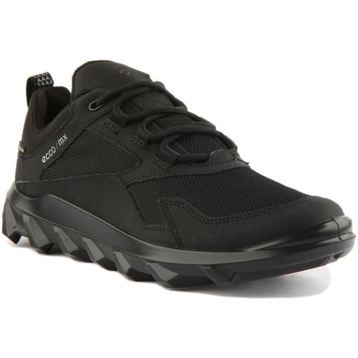 ECCO Baskets Gore Tex pour femmes ECCO MX - Noir - Lacets - Semelle motocross