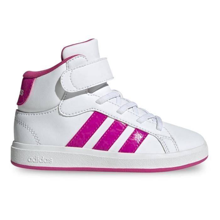 Adidas Adidas Grand Court Mid K Chaussures pour Garcon Blanc JR0806