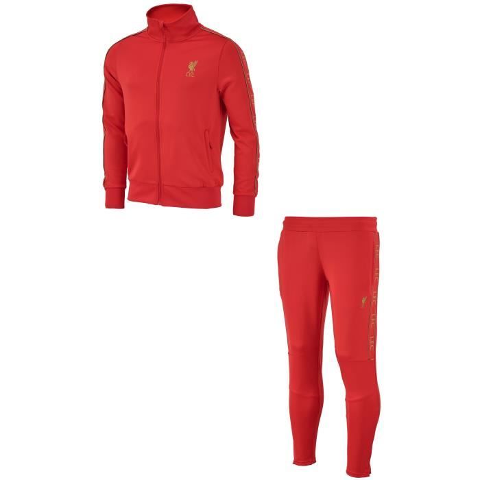 Survetement foot rouge best sale