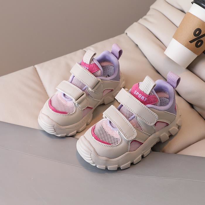 Chaussures Enfant Basket Garçon Fille Été Respirant Loisirs Violet Chaussures Enfant Basket Garçon Fille Été Respirant Loisirs Violet