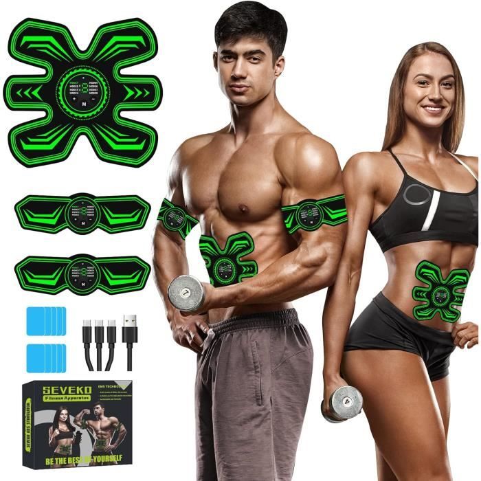 Electrostimulateur Musculaire EMS Ceinture Abdominale Electrostimulation SEVEKO USB Rechargeable Appareil Abdominal ABS Cdiscount Sport