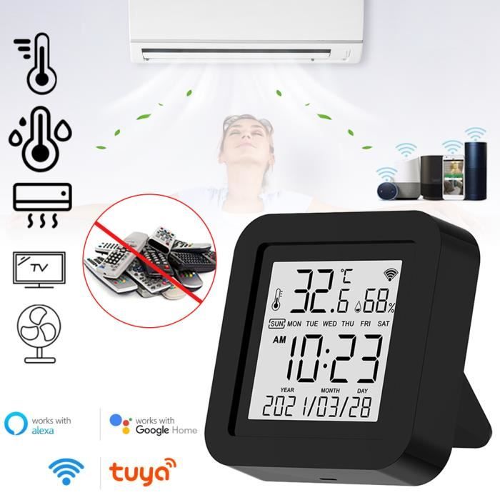 Control Humidité Universal Remote Control Works Home Hygromètre à capteur d'humidité ...