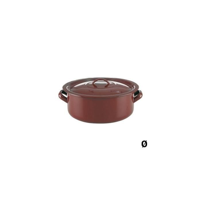 Casserole En Acier émaillé Quid Memory 26 Cm - 7,43 L, Anti-adhésive, Compatible Tous Feux (induction, Gaz, Vitrocéramique)