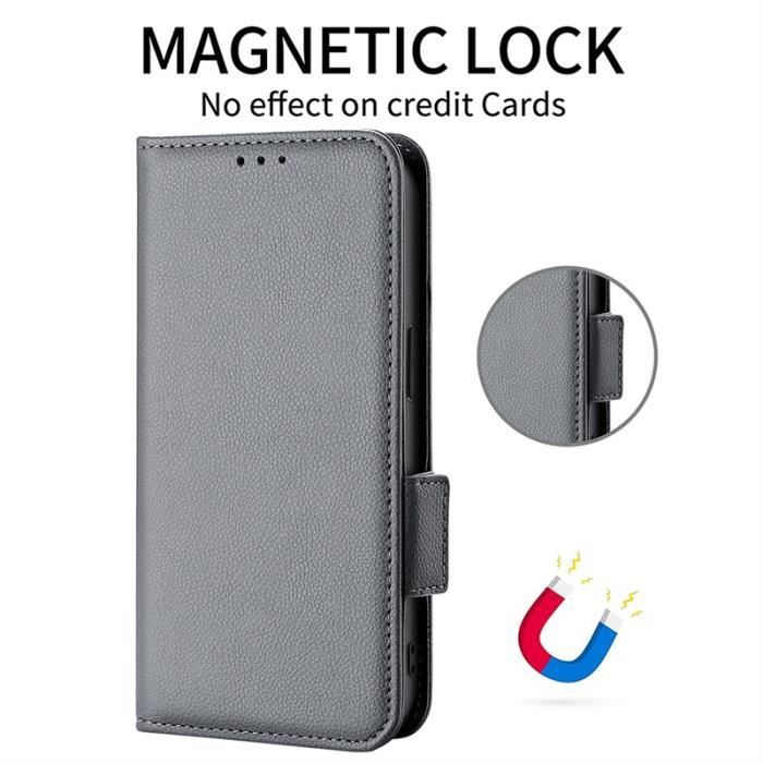 Étui Portefeuille En Cuir Véritable Pour Xiaomi Redmi - Porte-cartes Flip - Neuf