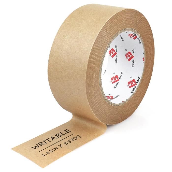 RUBAN ADHÉSIF D'EMBALLAGE SOLIDE - Marron Clair 'FRAGILE' 24mm Ou 48mm X 66m | Idéal Pour Colis