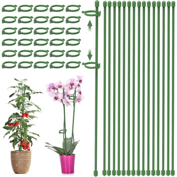 5 x 42cm tuteurs pour plantes, tuteurs pour plantes d'intérieur, tuteurs pour plantes grimpantes