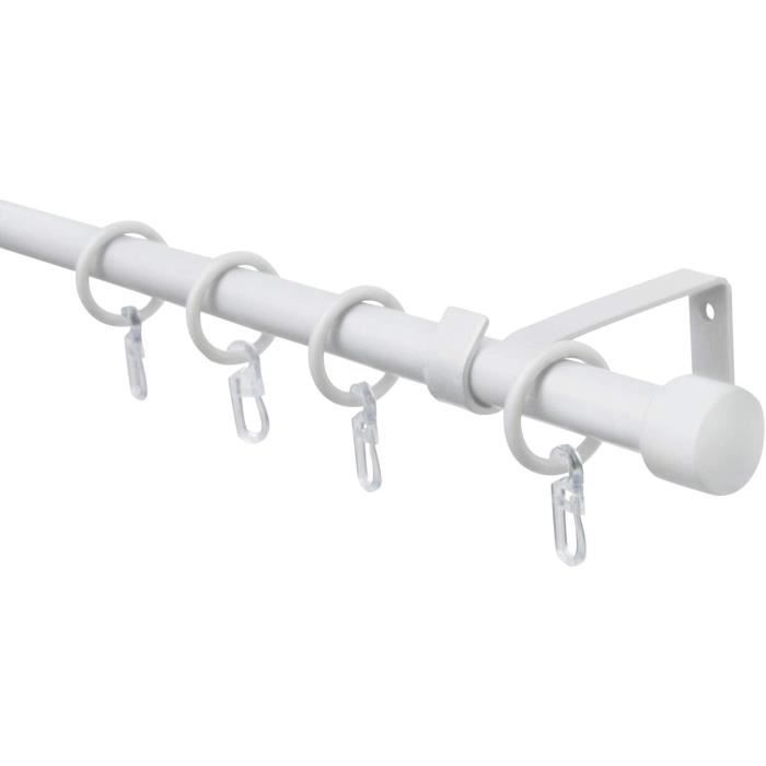 GARDINIA Set de Tringle à Rideaux Flamme, Set complet avec Matériel