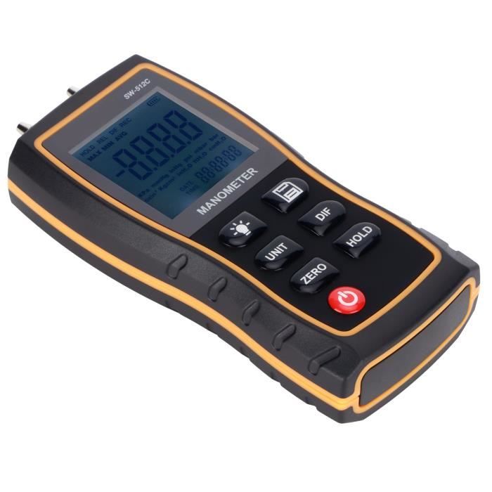 AIOMEST Manomètre Testeur de pression de gaz ± 30 psi / ± 206,8 kPa, manomètre différentiel