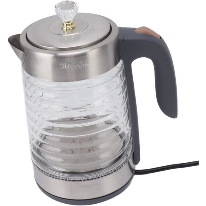 Bouilloire Électrique En Verre 1,8L - 220V - Pour Thé Et Café - Modèle Transparent